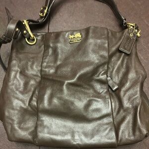Coach Chocolate Leather Messenger Bag